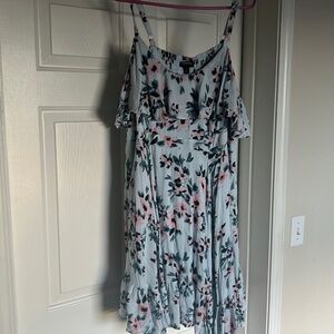 (Torrid) Mini Chiffon Cold Shoulder Dress torrid